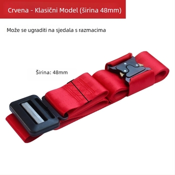 Dječji auto-pojas prilagodnik i fiksator – anti-gušenje limiter, prijenosno, poliester
