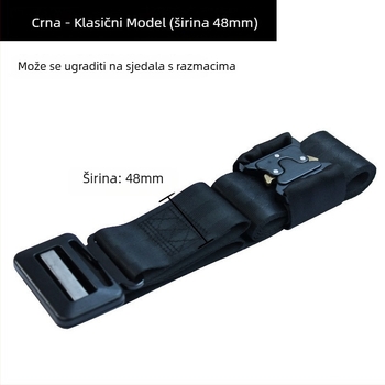 Dječji auto-pojas prilagodnik i fiksator – anti-gušenje limiter, prijenosno, poliester