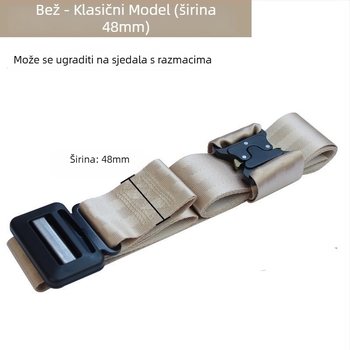 Dječji auto-pojas prilagodnik i fiksator – anti-gušenje limiter, prijenosno, poliester