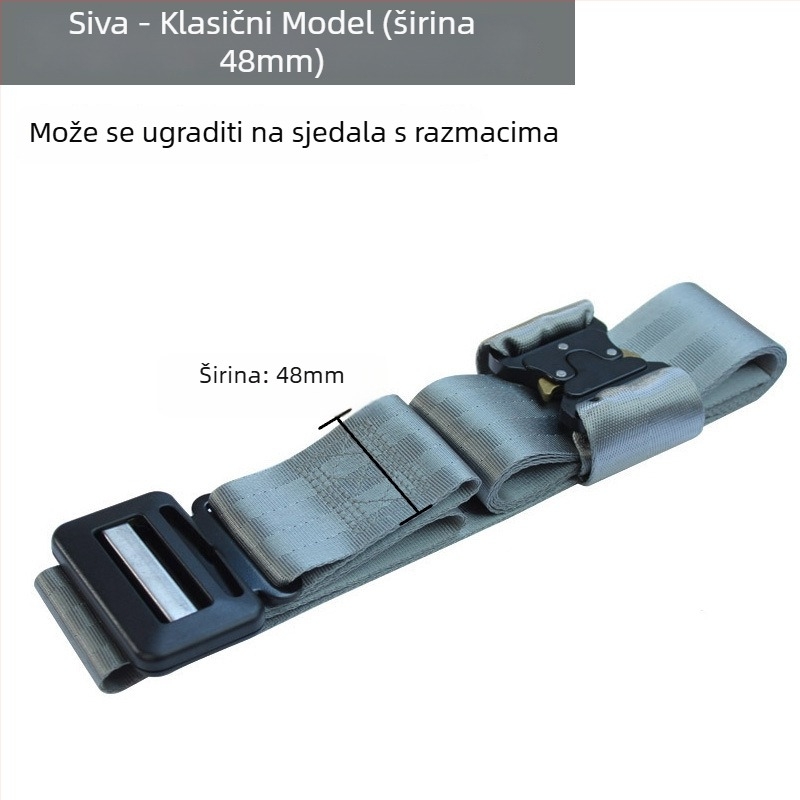 Dječji auto-pojas prilagodnik i fiksator – anti-gušenje limiter, prijenosno, poliester
