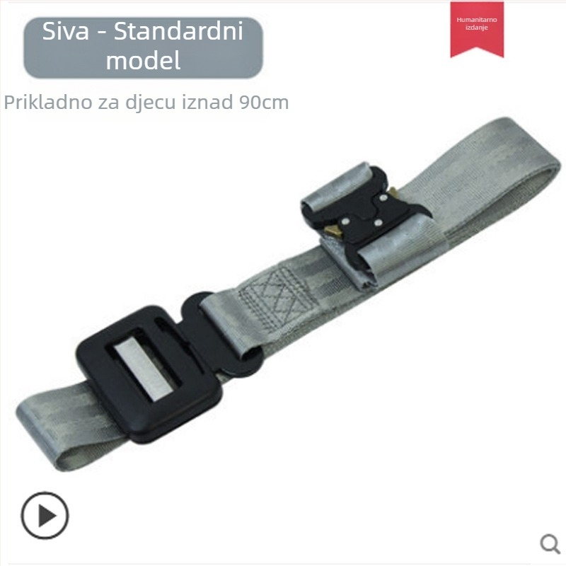 Dječji auto-pojas prilagodnik i fiksator – anti-gušenje limiter, prijenosno, poliester