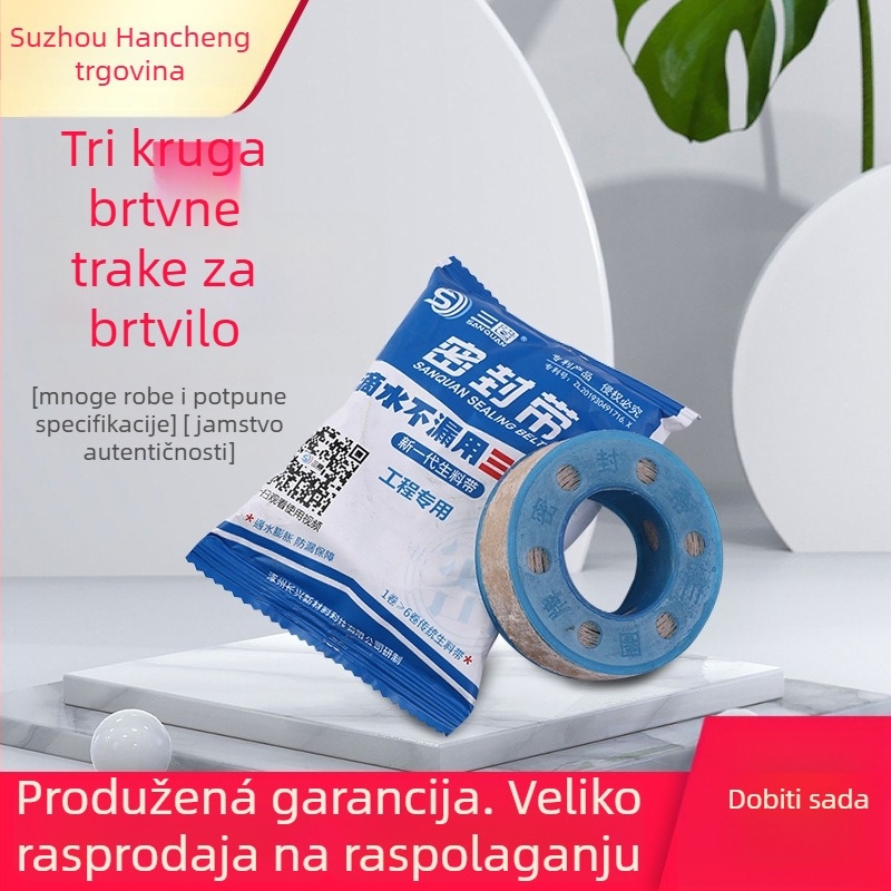 Trostruka debela navojna brtvena traka za vodovodne i plinske cijevi