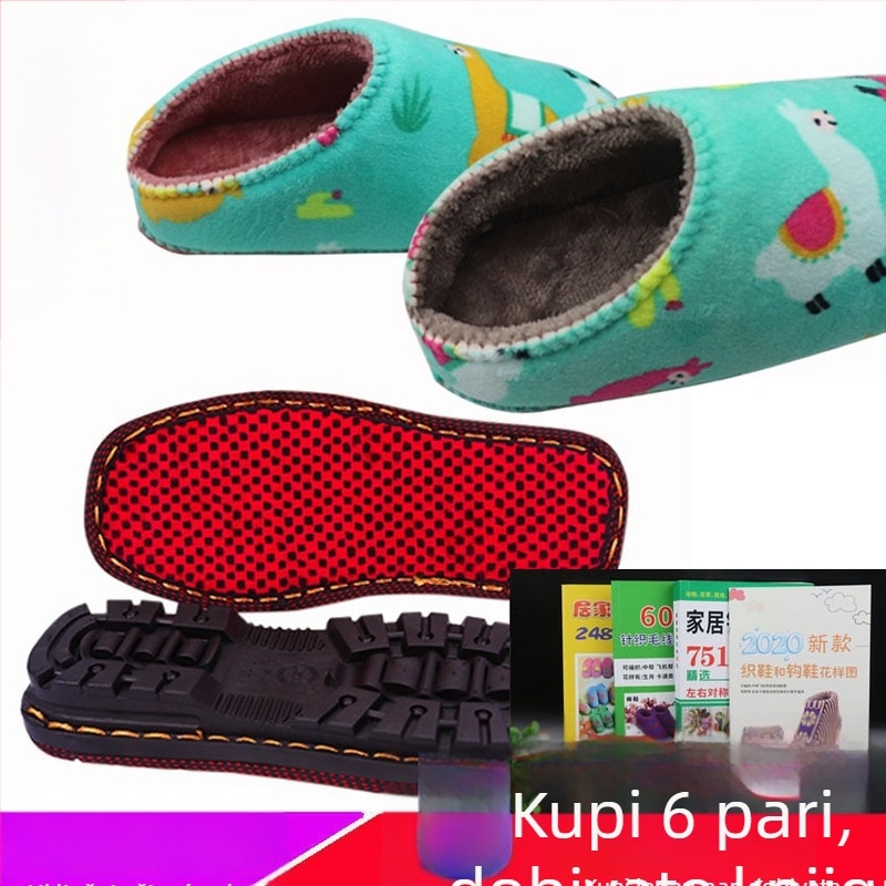 Materijal za obuće od gume s protukliznom potplatom i gornjim dijelom od flanelne pjene; kompatibilan s niskim/srednjim/visokim modelima; ručna izrada; pogodan za sve sezone