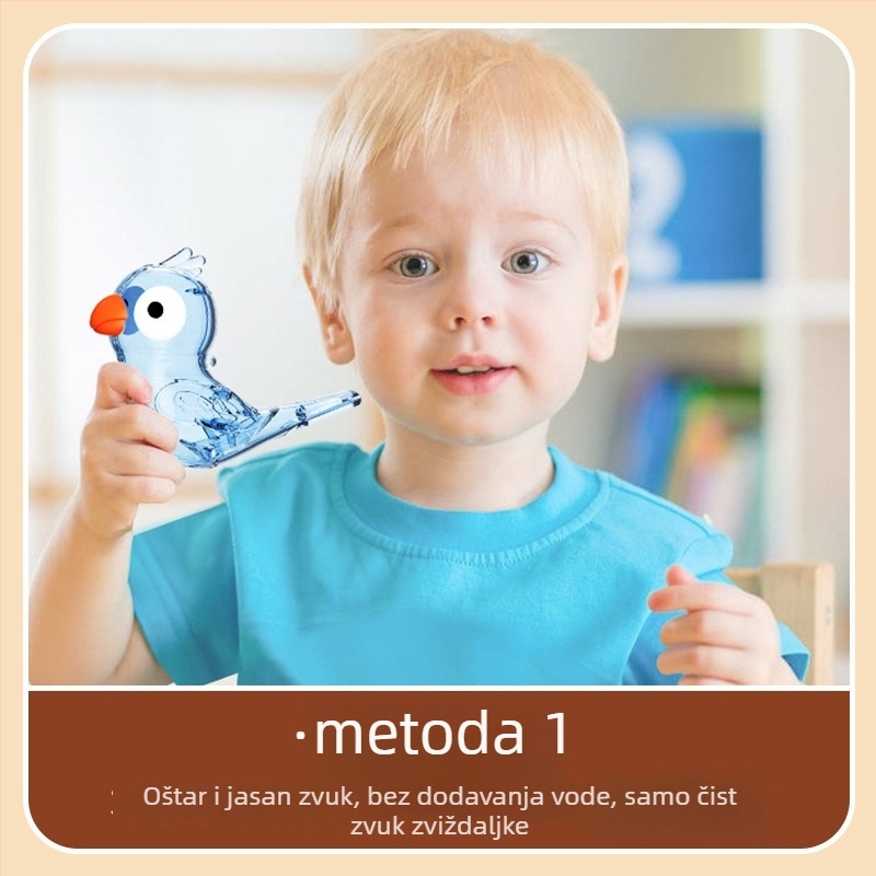 Plastična dječja pištaljka-igra, glazbeni instrument, za uzrast 4–6 godina, pakiranje u šarenu kutiju