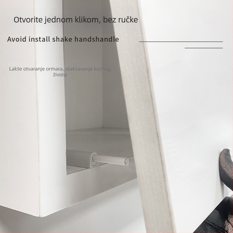 Magnetski dodirni zatvarač za vrata ormarića – ABS plastika, model Press-type touch beads, marka Turuibao, za vrata ormara i garderobu