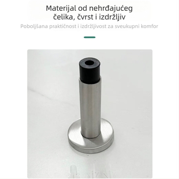 Stopač za vrata od nehrđajućeg čelika, model Pipe Top D-type, postavljen na pod, standardna konstrukcija, ručno upravljanje