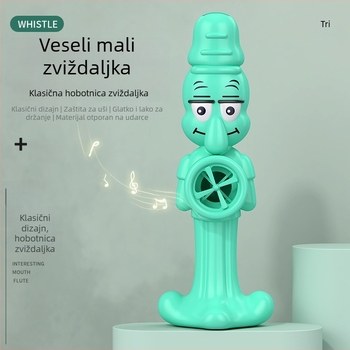 Dječji glazbeni alat – usna frula s dizajnom hobotnice, ABS materijal, za rani razvoj, djeca 4–6 godina