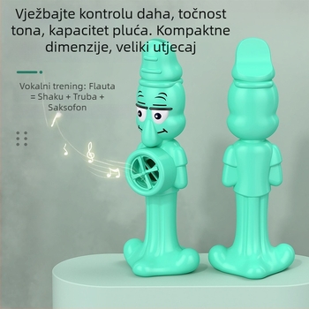 Dječji glazbeni alat – usna frula s dizajnom hobotnice, ABS materijal, za rani razvoj, djeca 4–6 godina