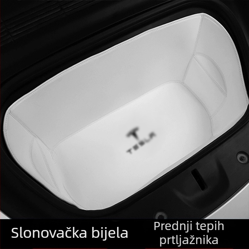 Kožna prostirka za prtljažnik za Tesla Model Y, potpuno pokriće, verzija 3, prilagodljivo uklapanje