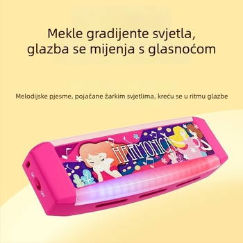 Dječja harmonika igračka – plastično tijelo, za djecu od 4 do 6 godina, potiče razvoj emocija, vida, intelektualni razvoj i koordinaciju ruku i oka, pakiranje u šarenu kutiju