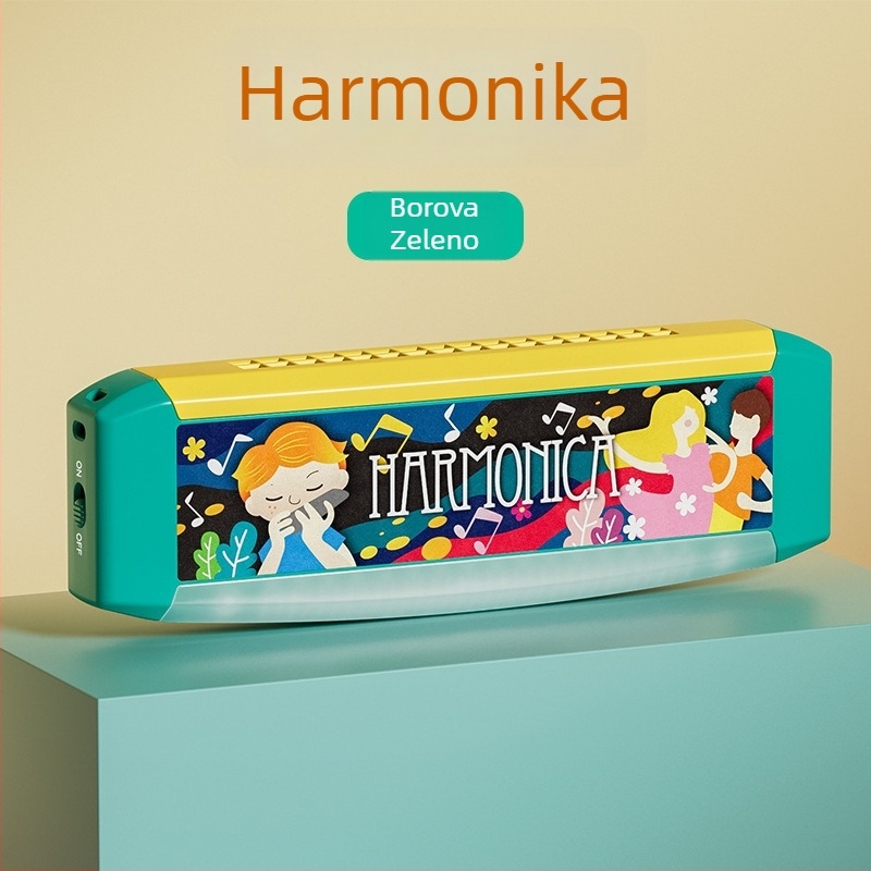 Dječja harmonika igračka – plastično tijelo, za djecu od 4 do 6 godina, potiče razvoj emocija, vida, intelektualni razvoj i koordinaciju ruku i oka, pakiranje u šarenu kutiju