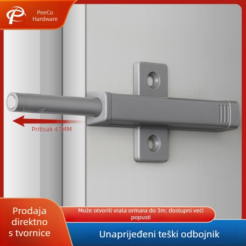 Ormar vrata — teški rebounder, plastična konstrukcija, Peeco/Pinchao hardware, model Rebounder, namijenjeno za ormare, injekcijsko lijevanje