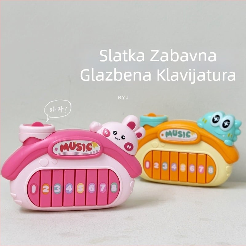 Elektronička klavijatura igračka za dojenčad 0–3 godine, plastična konstrukcija, marka Beiyingjia, razvija koordinaciju ruka-oko, sluh i interaktivno učenje
