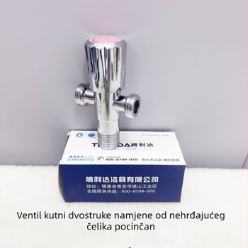 Mesinga kutna slavina, model 1088, ugrađena instalacija, američki stil, marka Teng Lida