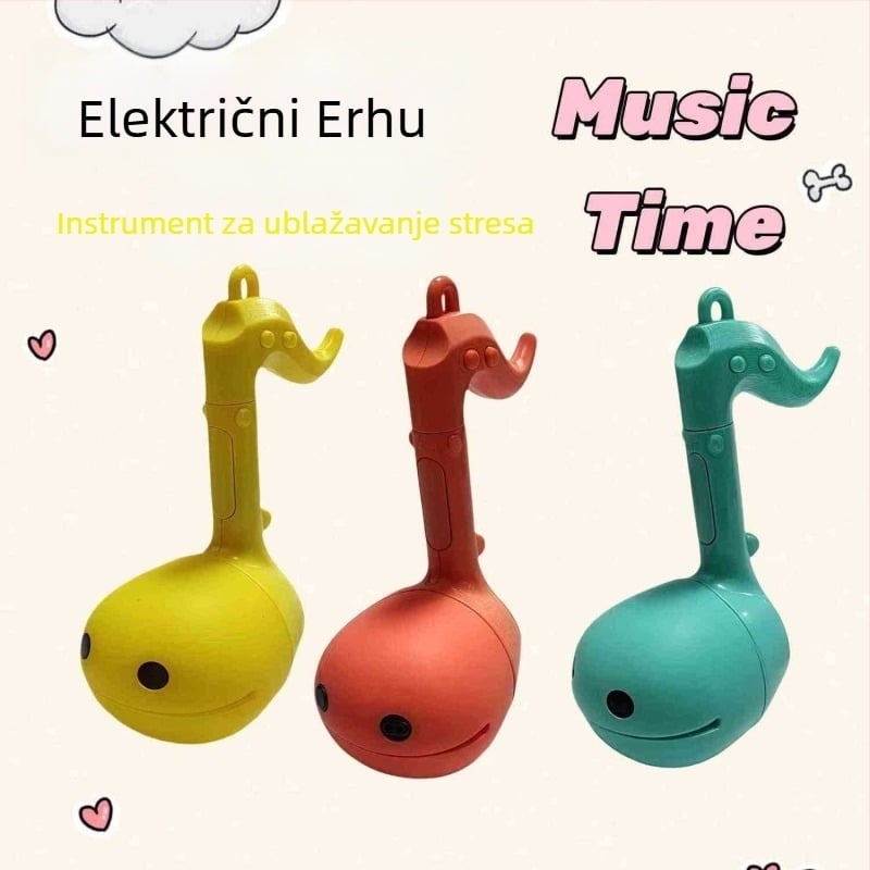 Elektronički dječji glazbeni instrument s tipkama za notne znamenke • plastično kućište • pogodno za uzrast 0–3 godine • broj proizvoda pxx • uključuje video vodič