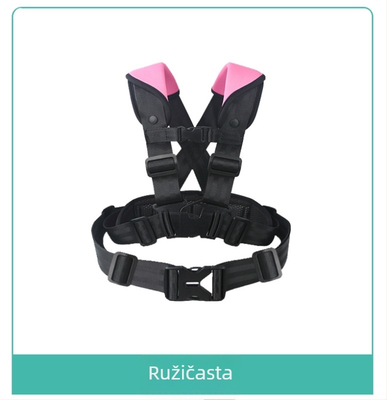 Dječja sigurnosna vesta za biciklizam - poliester vlakno materijal, dizajnirana za sigurnost djece tijekom vožnje.