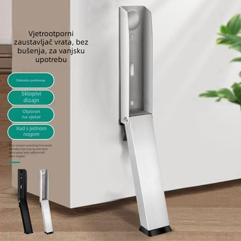 Zidni skriveni zaustavljač vrata, 304 nehrđajući čelik, model 786, premaz u spreju