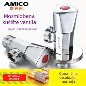 Amico trokutasti mesingani ventil, JF model, DN15s, vanjski navoj, 180 g