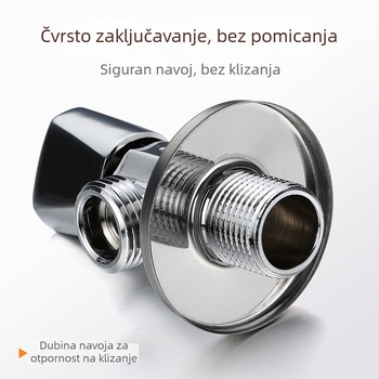 Amico trokutasti mesingani ventil, JF model, DN15s, vanjski navoj, 180 g