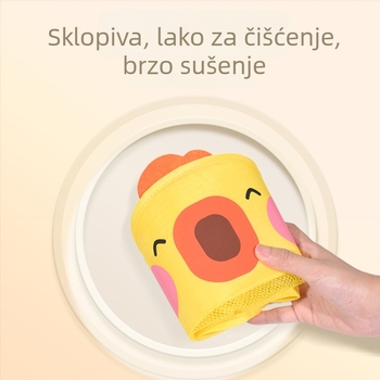 Dječja igračka za kupanje s torbicom za pohranu, crtana patka, platnen materijal, vodene igre, za djecu 0–3 godine