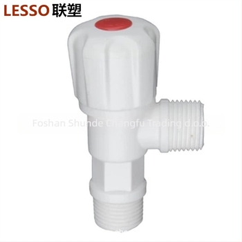 Plastični kutni ventil s ručnim kotačićem WP01202, radni tlak 1,6 MPa, unutarnji promjer 15 mm, navoj, za WC, slavinu i crijevo, LESSO