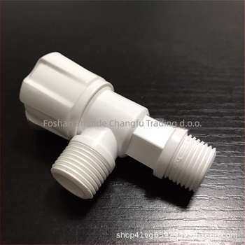 Plastični kutni ventil s ručnim kotačićem WP01202, radni tlak 1,6 MPa, unutarnji promjer 15 mm, navoj, za WC, slavinu i crijevo, LESSO