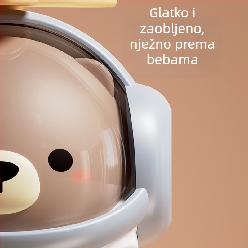 Slatka Panda-helikopter s trubom za bebe od 0 do 3 godina – glazbena zviždaljka igračka