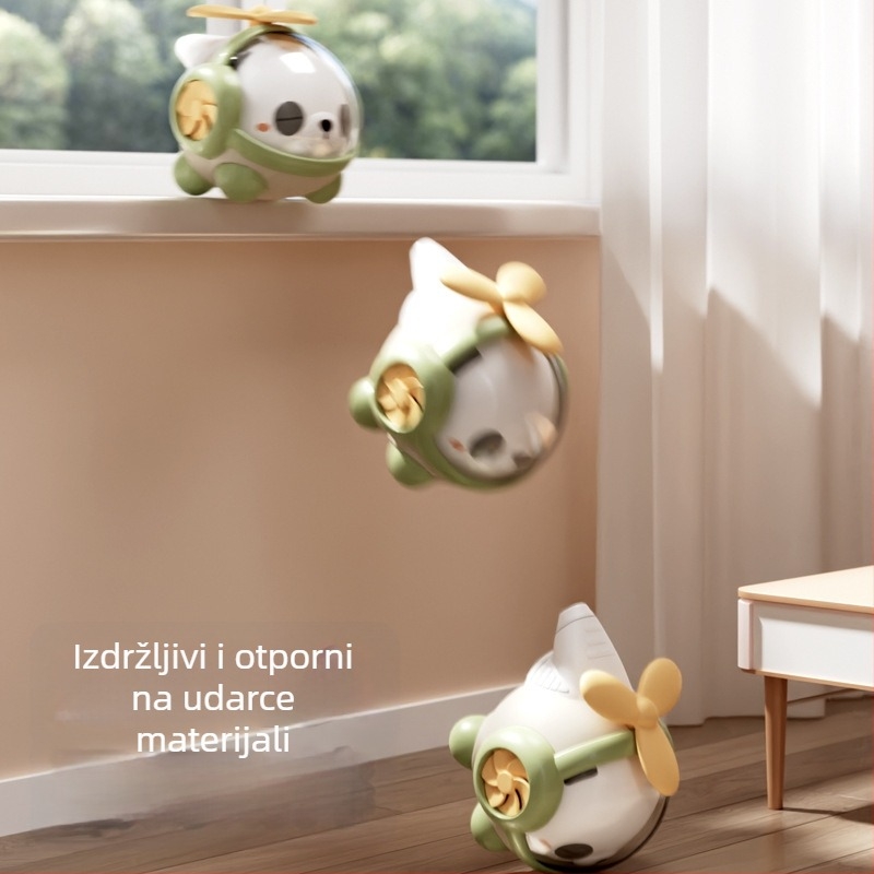 Slatka Panda-helikopter s trubom za bebe od 0 do 3 godina – glazbena zviždaljka igračka