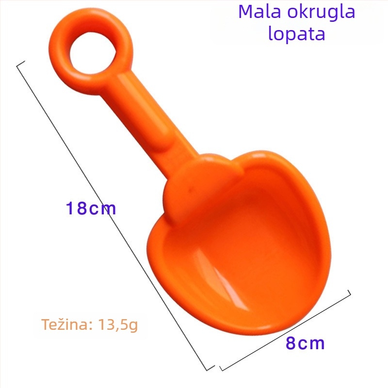 Plažni lopata za djecu - plastični alat za pijesak, za bebe 0-3 godine