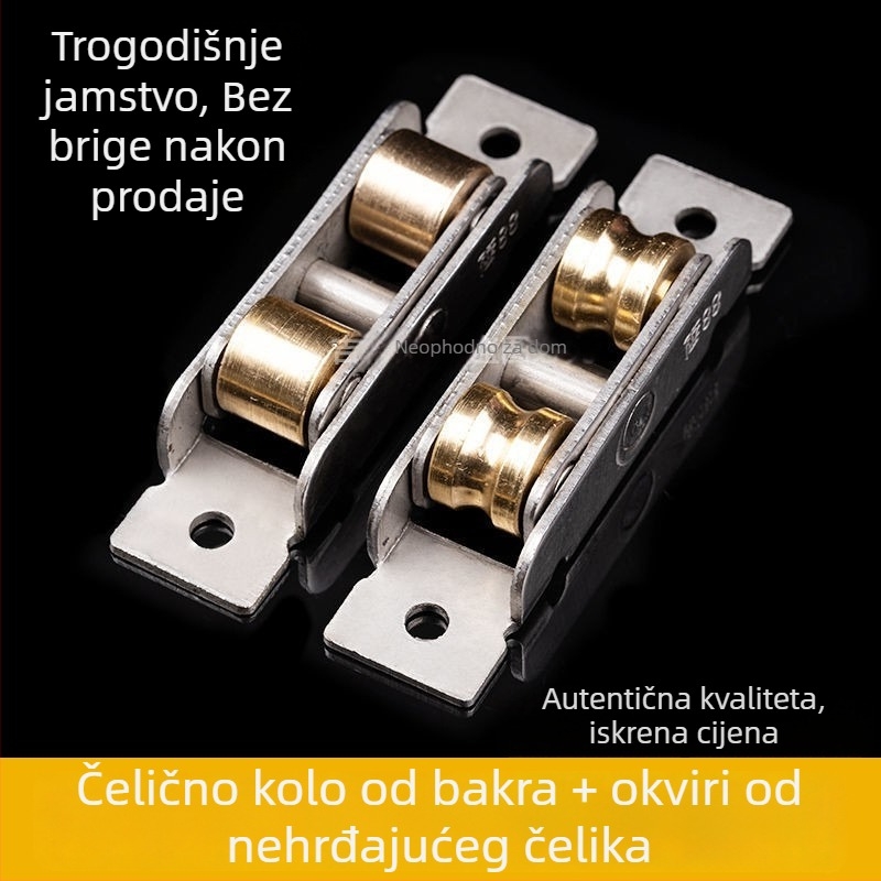 Klizni prozor – donji kotač od nehrđajućeg čelika, tip kotača, za PVC prozore