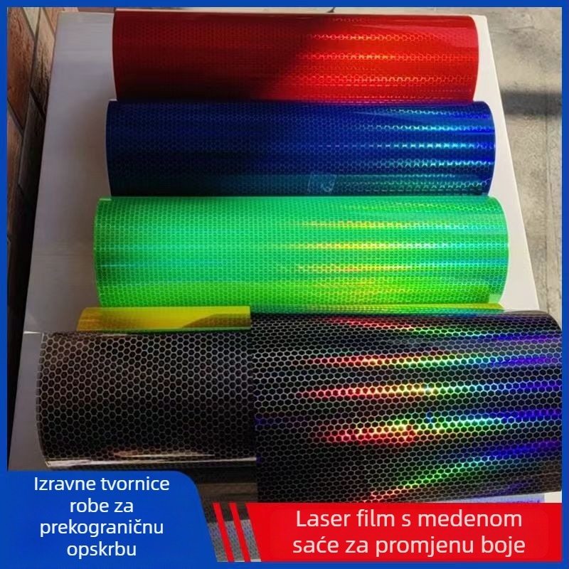Laserska mrežasta folija za prednja i stražnja svjetla automobila; folija za motocikle koja mijenja boju (PVC, Marka: Druga)