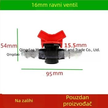 Četverostruki ventil s ravnim protjecajem, tip deflektora, model 16, plastika