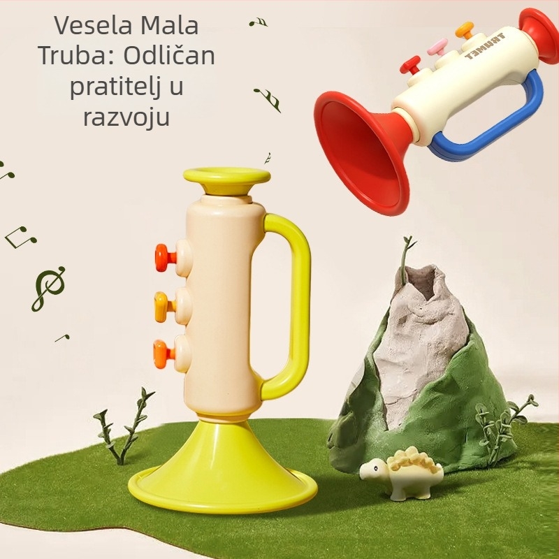 Dječji set višestrukih glazbenih igračaka – plastičan, za djecu 0–1 godina, razvija osjetila i koordinaciju ruku i oka.