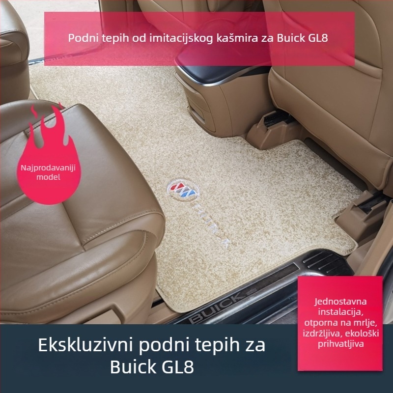Buick GL8 podne prostirke – PVC materijal, marka Che xinsen, imitacija kašmira, kompatibilno s Buick GL8 modelom