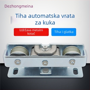 DL-02 Tiha viseća rola za automatska vrata s poliuretanskim kotačićem | metalna konstrukcija | za vodilicu automatskih vrata | moderan stil