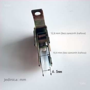 Tip 76 stari stil aluminijski prozor kotač za klizne prozore, vrata i mreže