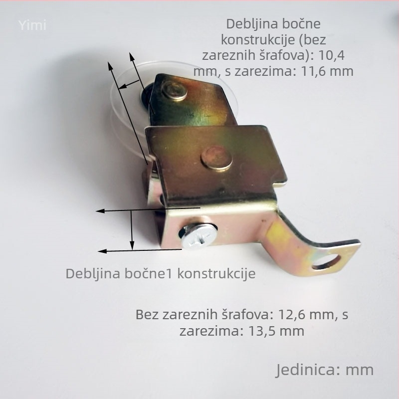 Tip 76 stari stil aluminijski prozor kotač za klizne prozore, vrata i mreže