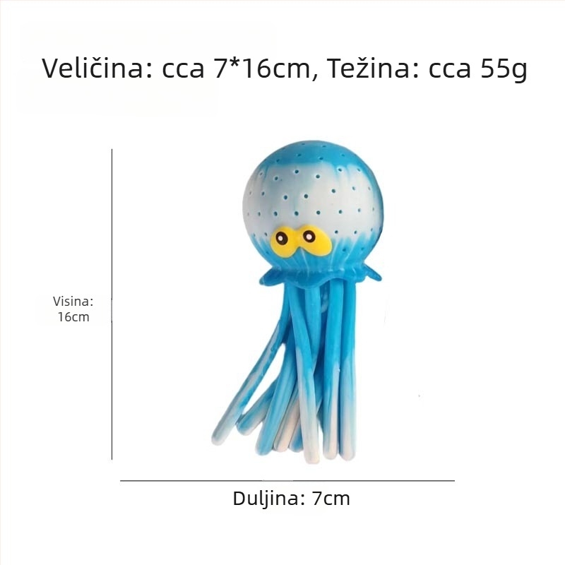 Tie-dye hobotnica – stisnačka igračka koja upija vodu i prska vodu, interaktivna igra za plažu i bazen