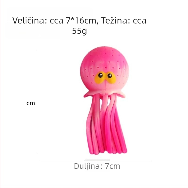 Tie-dye hobotnica – stisnačka igračka koja upija vodu i prska vodu, interaktivna igra za plažu i bazen