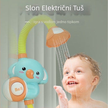 Slonova električna igračka za kupanje s raspršivanjem vode – ABS, kupanje/tuš, za djecu 4–6 godina