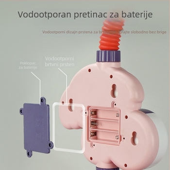 Slonova električna igračka za kupanje s raspršivanjem vode – ABS, kupanje/tuš, za djecu 4–6 godina