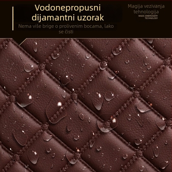 Kožne podloge za stopala za automobil s potpuno pokrivenim pragovima, prilagođene za određeni model, ispis logotipa, brend Pad's