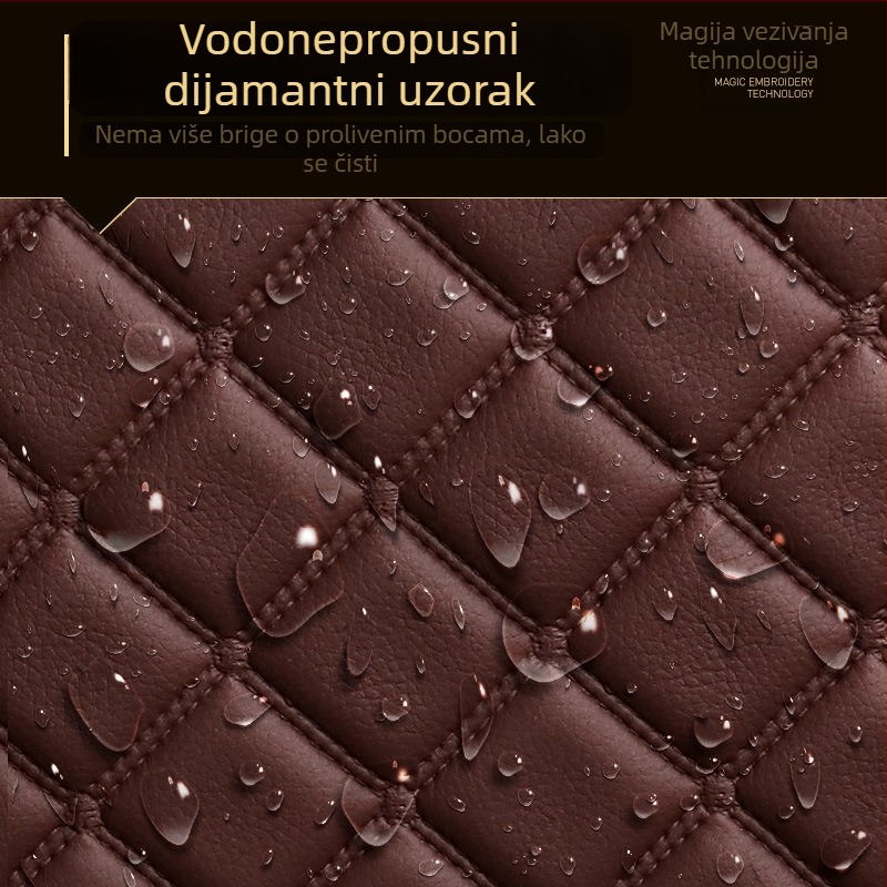 Kožne podloge za stopala za automobil s potpuno pokrivenim pragovima, prilagođene za određeni model, ispis logotipa, brend Pad's