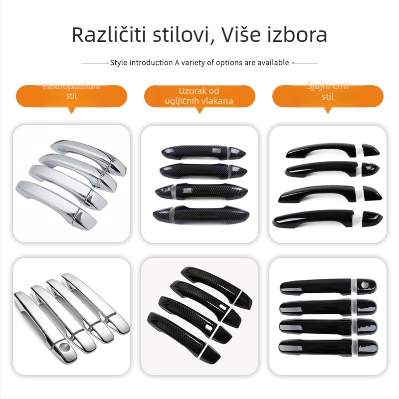 Dekorativni nastavak za ručku vrata Subaru BRZ 12-23 – dodatak za anti-scratch modifikaciju, ABS, model 240520, Xin Jinlong