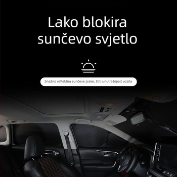 Automobilska zavjesa za sunce za R7 – potpuno pokriće, privatnost i toplinska izolacija, ugradnja snap-in, pogodna za prednje, stražnje i krovne prozore.