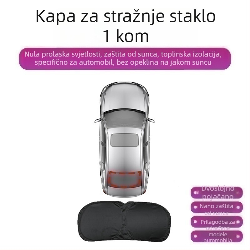 Automobilska zavjesa za sunce za R7 – potpuno pokriće, privatnost i toplinska izolacija, ugradnja snap-in, pogodna za prednje, stražnje i krovne prozore.