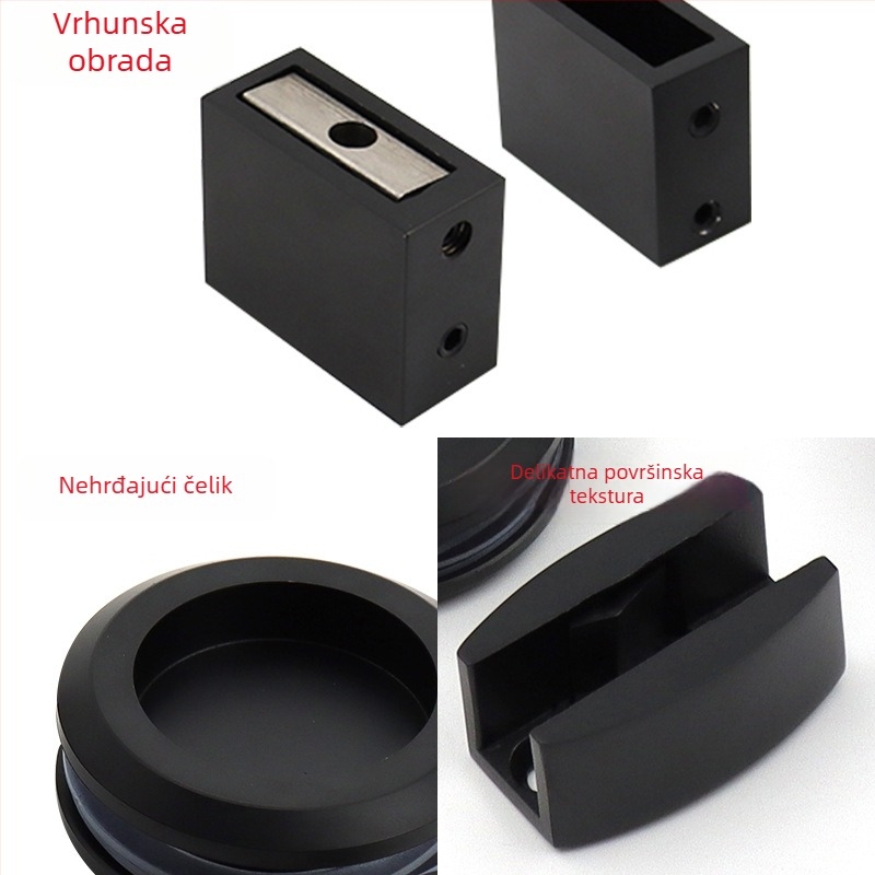 Set kliznih staklenih vrata tuš prostor, 304 nehrđajući čelik, pribor za pregrade vrata, YM-02, za kupaonicu