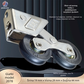 2078/2008 aluminijska klizačka prozora, nehrđajući čelik, tiho valjka za vodilicu kliznog prozora
