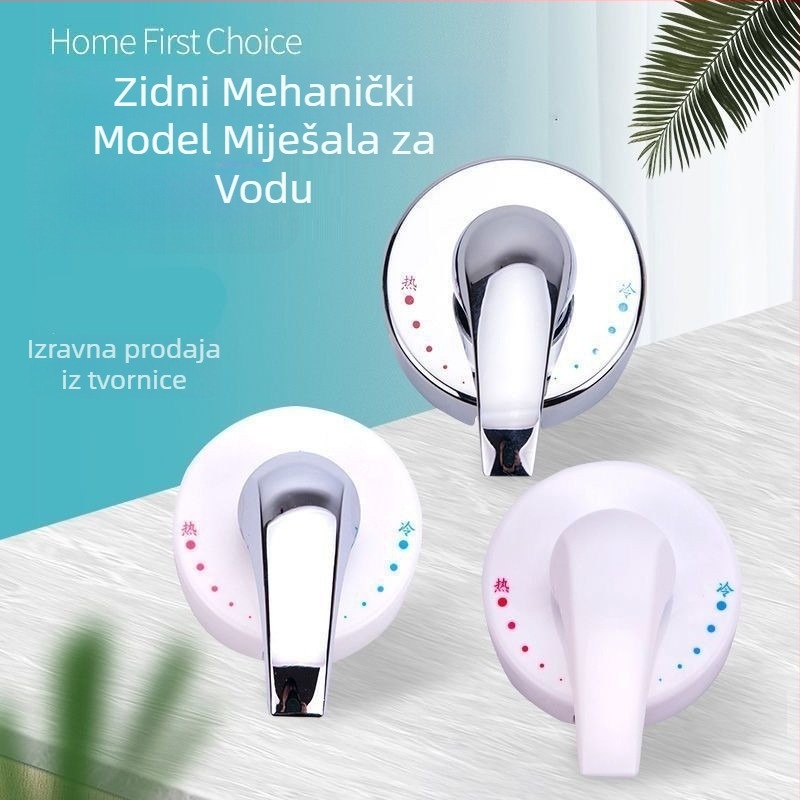 Zidni mješalni ventil s dvostrukom kontrolom (6 L/min, 0,2–1,0 MPa, 5–75°C, 4 priključka)