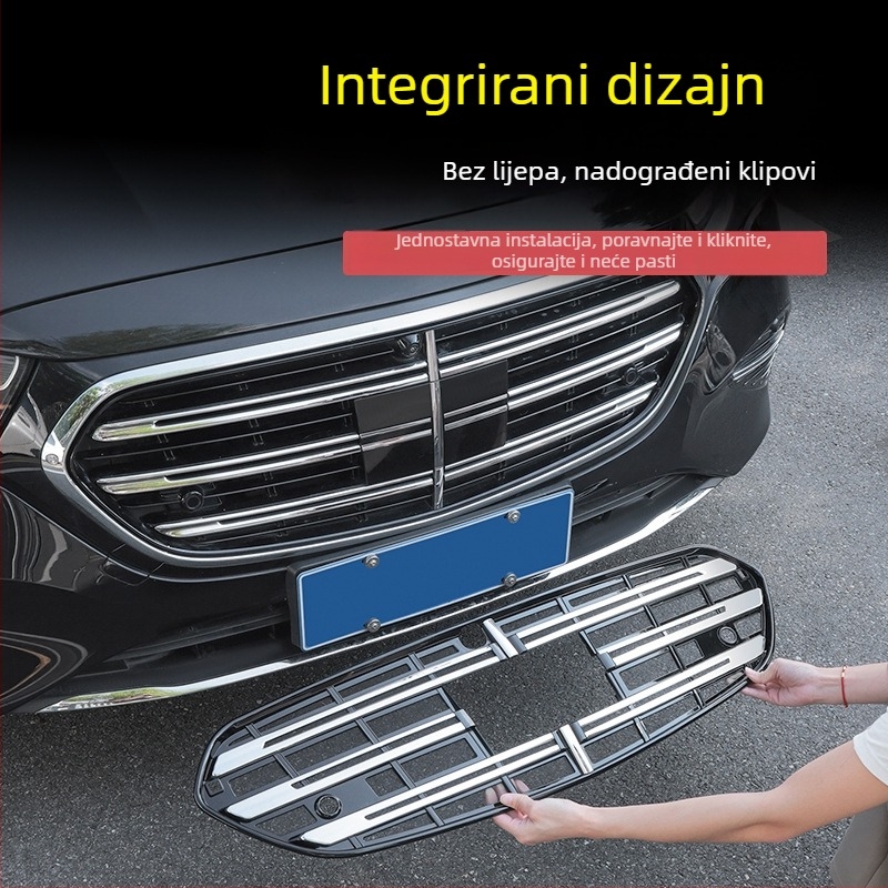 Mercedes-Benz E300L integrirani rešetkasti hladnjak s mrežom protiv insekata i prašine za E300L/E260L (Materijal: ABS; Marka: Fengguang; Kompatibilnost: E300L/E260L)